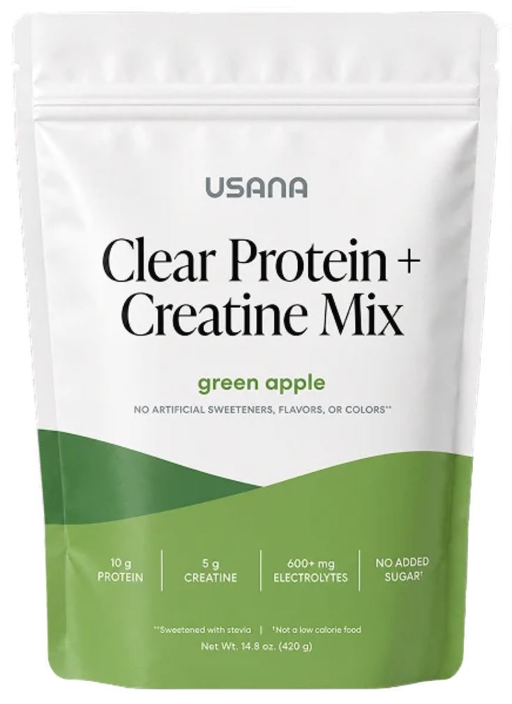 Clear Protein and Creatine green apple pouch